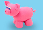 photo of playdough pig